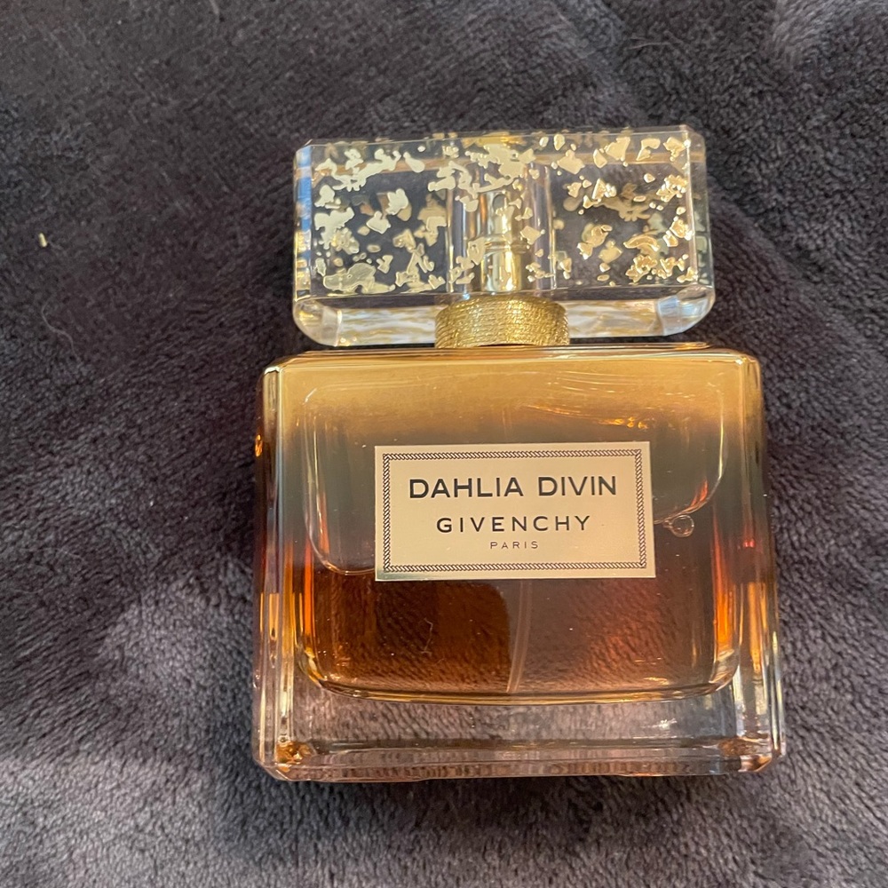 Givenchy Dahlia Divin full unused bottle. It’s a 2.5 oz bottle. Perfume Intense